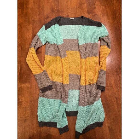 Woman’s Jodifl striped cardigan long - Picture 1 of 4
